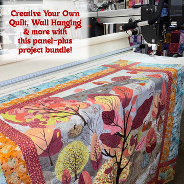 Free Falling Fabric Collection Project Bundle (5 pieces) Free Falling Fabric Bundle with Pumpkin Hill Panel | FreeSpirit