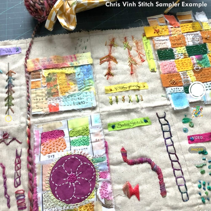 Begins October 15: Modern Hand Stitching Sampler with Judy Gula (3 Sessions)
