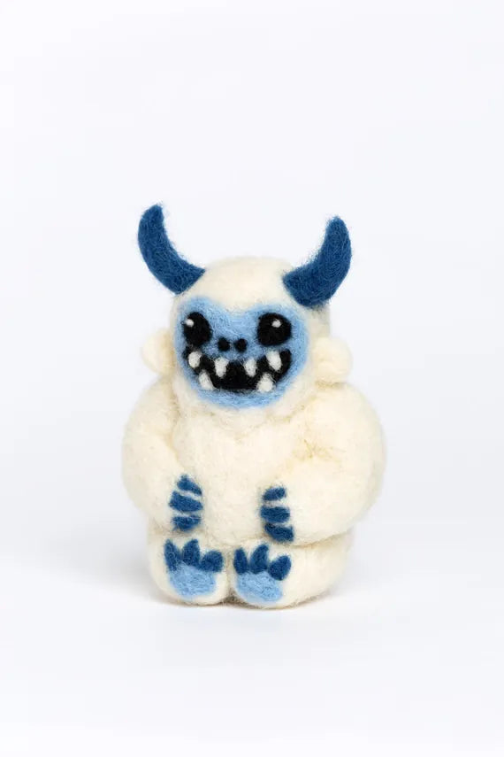 Yeti Mini Needle Felting Kit by Hawthorn Handmade