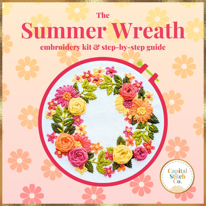 Summer Wreath Embroidery Kit