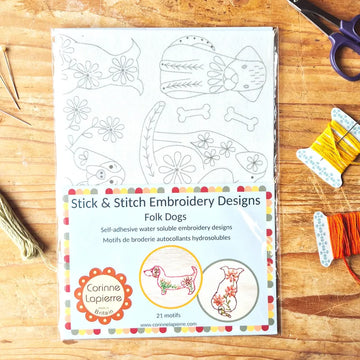 Stick and Stitch Embroidery: Folk Dogs Stick and Stitch Embroidery: Folk Dogs