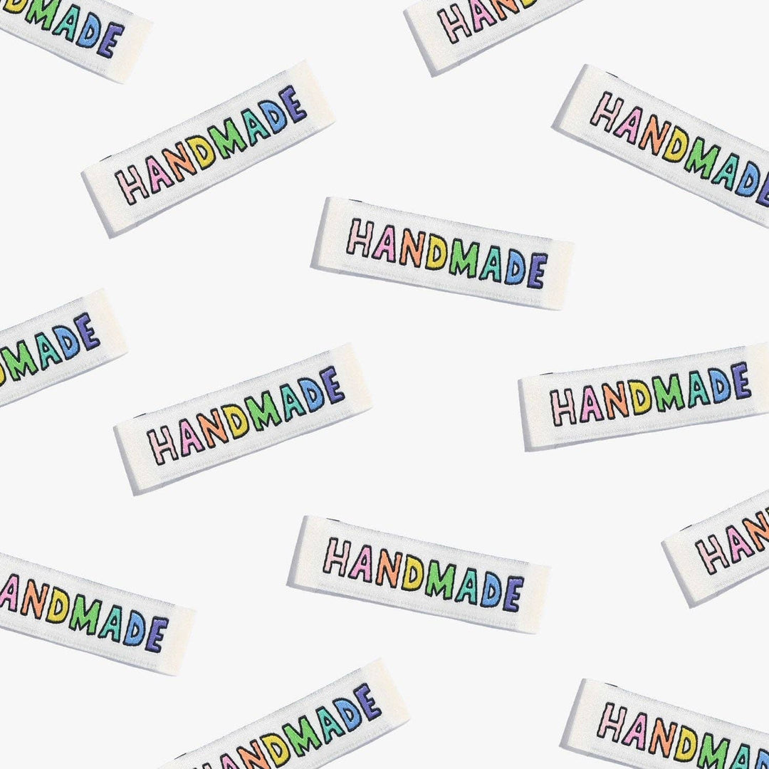 Handmade Rainbow Woven Labels | Case of 6 units Handmade Rainbow Woven Labels | Case of 6 units