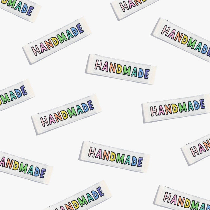 Handmade Rainbow Woven Labels | Case of 6 units Handmade Rainbow Woven Labels | Case of 6 units