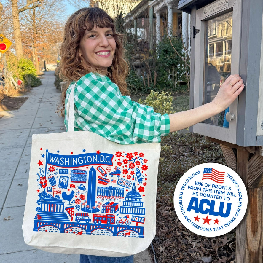 Washington DC Landmarks Tote Bag
