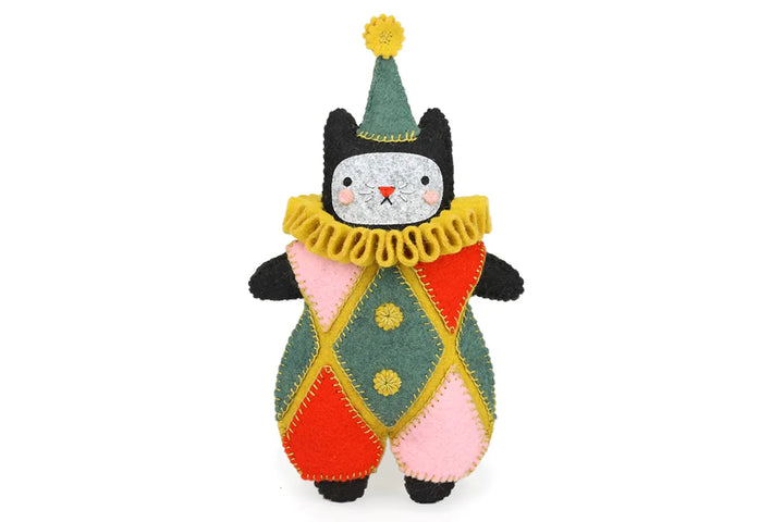 Harlequin Cat Felt Doll Kit Harlequin Cat Felt Doll Kit