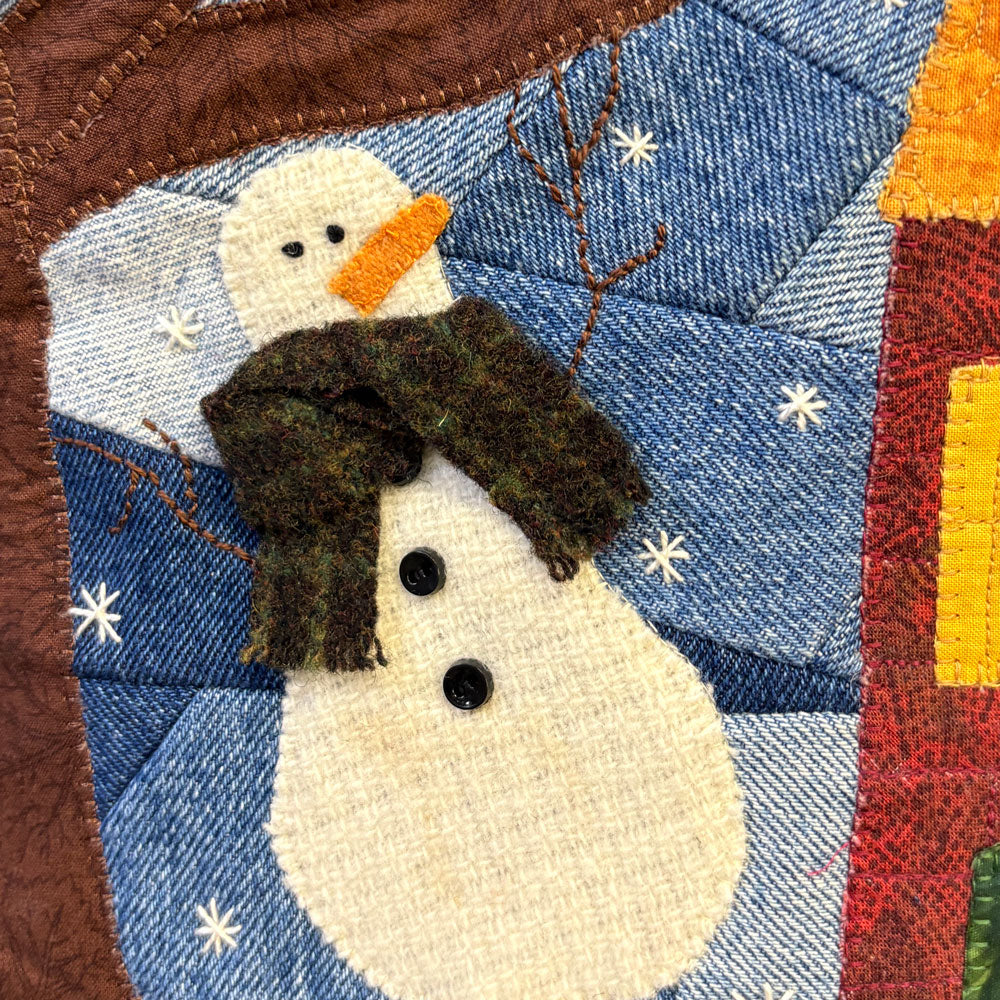 Barbara’s Snowman Frolic Stocking