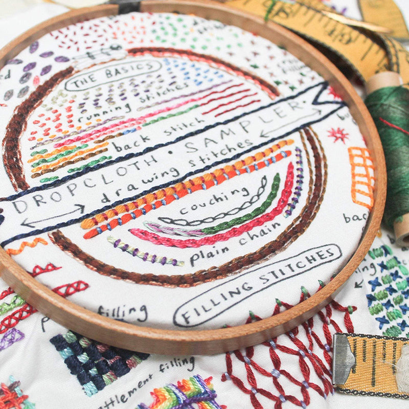 Drawing Stitches Sampler by Dropcloth Samplers