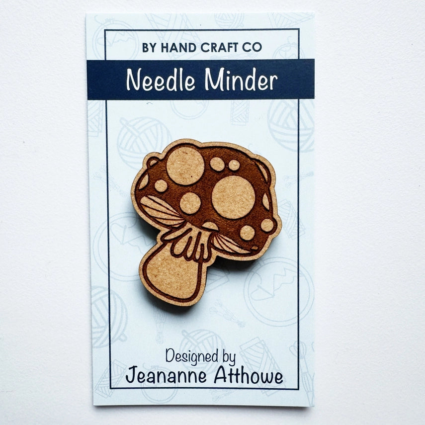 Mushroom Wooden Needle Minder