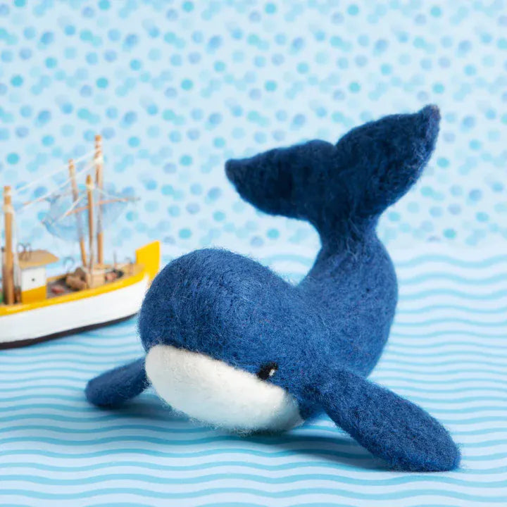 Whale Needle Felting Kit by Hawthorn Handmade