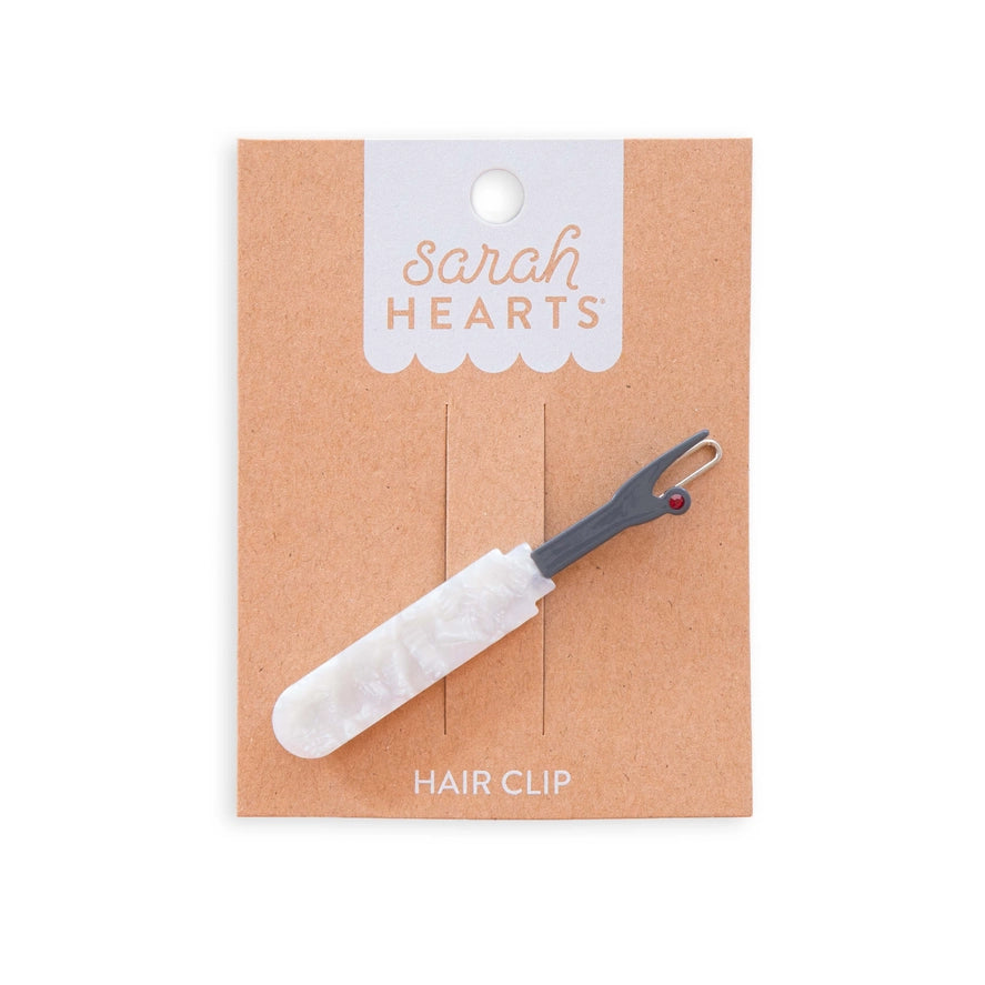 Sarah Hearts Barrette - Seam Ripper