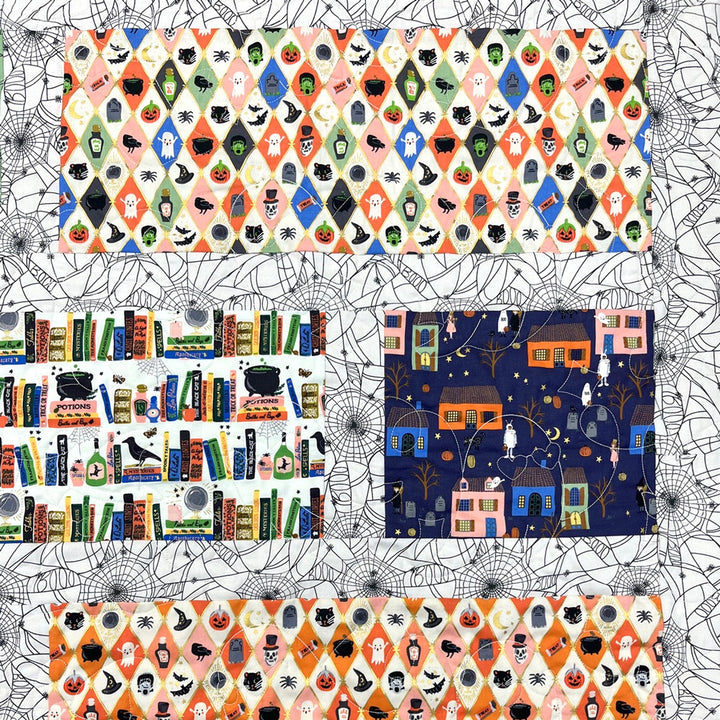 Ebb Tide Villa Rosa Quilt Kit with Rifle Paper Co’s Halloween Collection