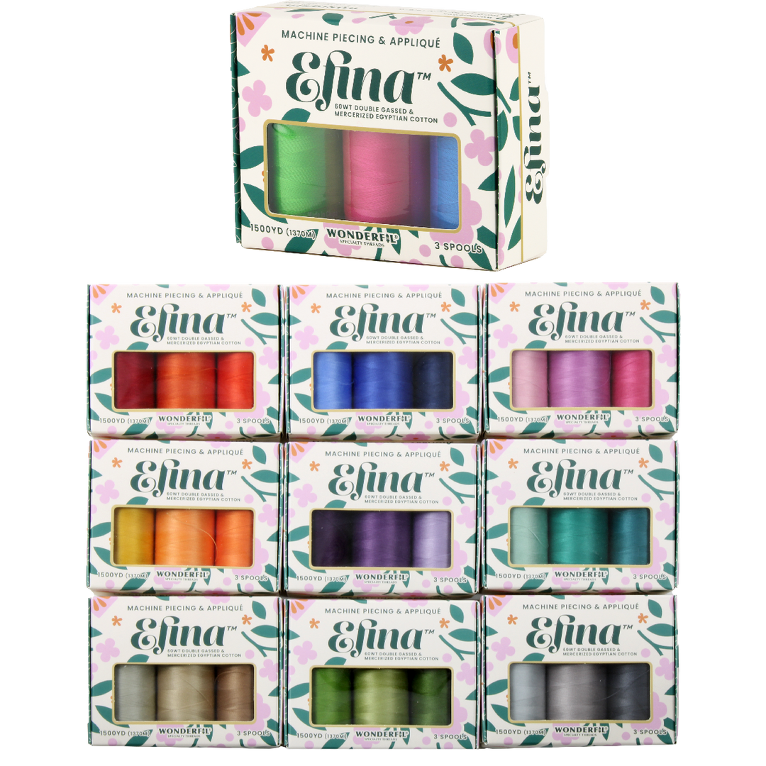Efina Thread, pack of 3 spools