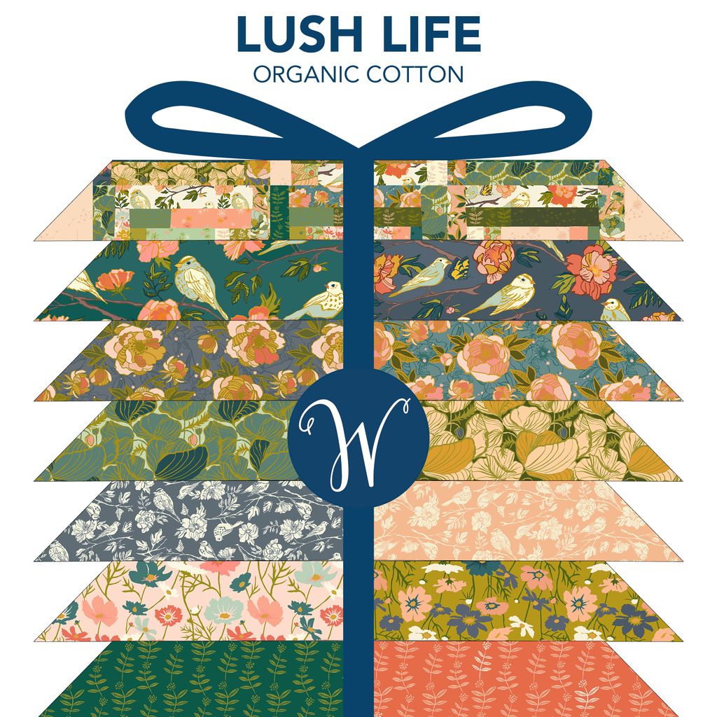 Lush Life Organic Cotton Fat Quarter Fabric Bundle