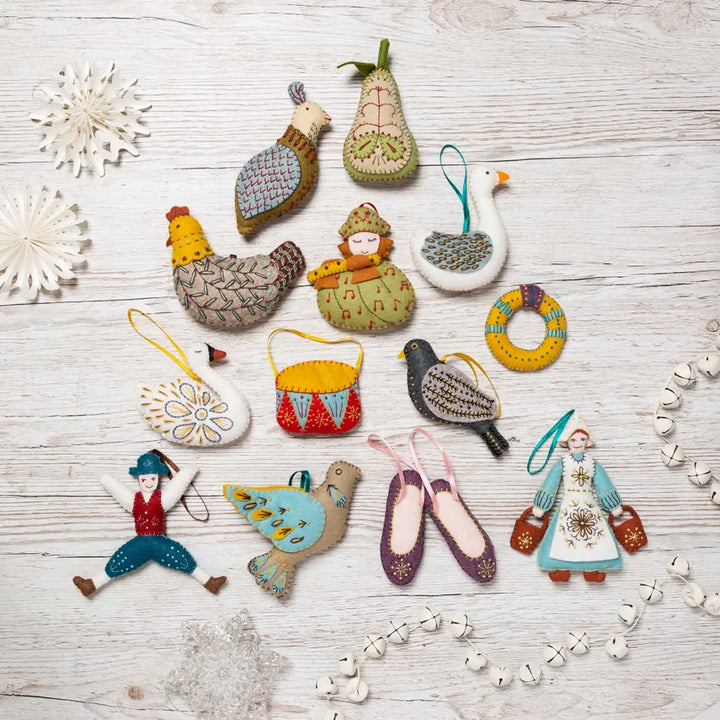 12 Days of Christmas Felt Decorations by Corinne Lapierre 12 Days of Christmas Felt Decorations by Corinne Lapierre