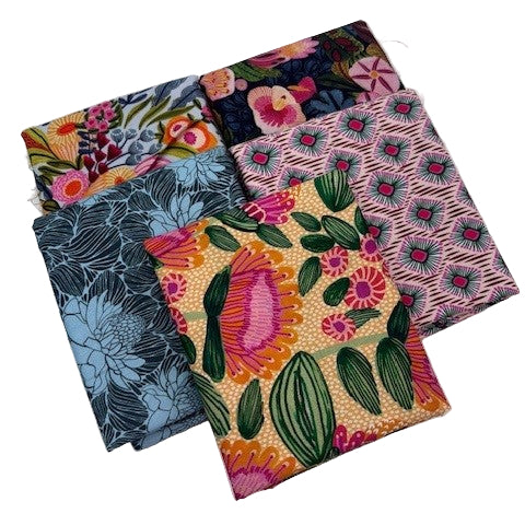 Paradise Blooms 1/2 yd Fabric Bundle (5 pcs)