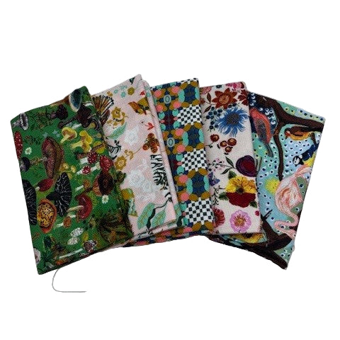 Pastoral Symphony by Nathalie Letè Fat Quarter Fabric Bundle (5 pcs)