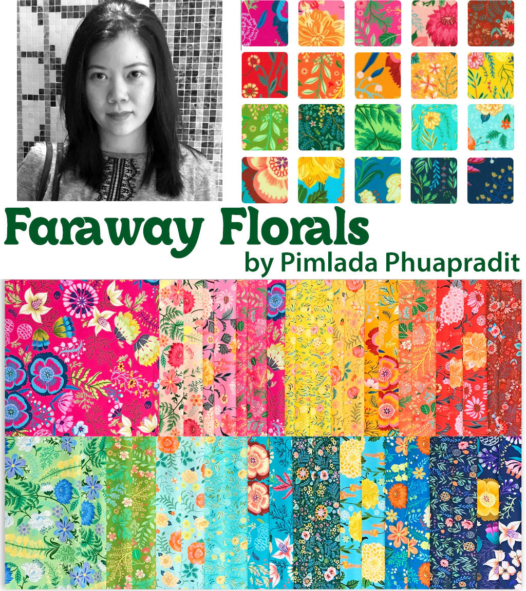 Faraway Florals by Pimlada Phuapradit Roll Up