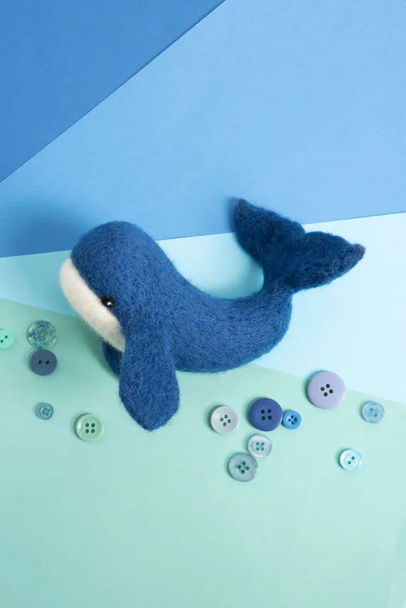 Whale Needle Felting Kit by Hawthorn Handmade