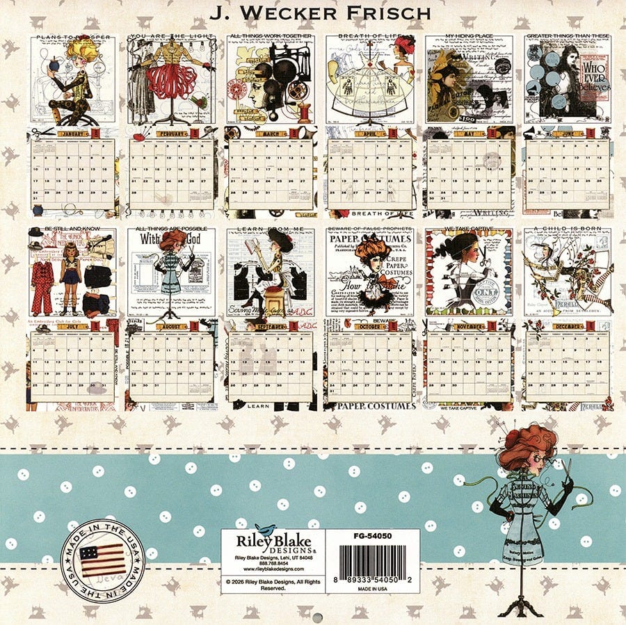 She Who Sews Bountifully 2027 Wall Calendar She Who Sews Bountifully 2027 Wall Calendar
