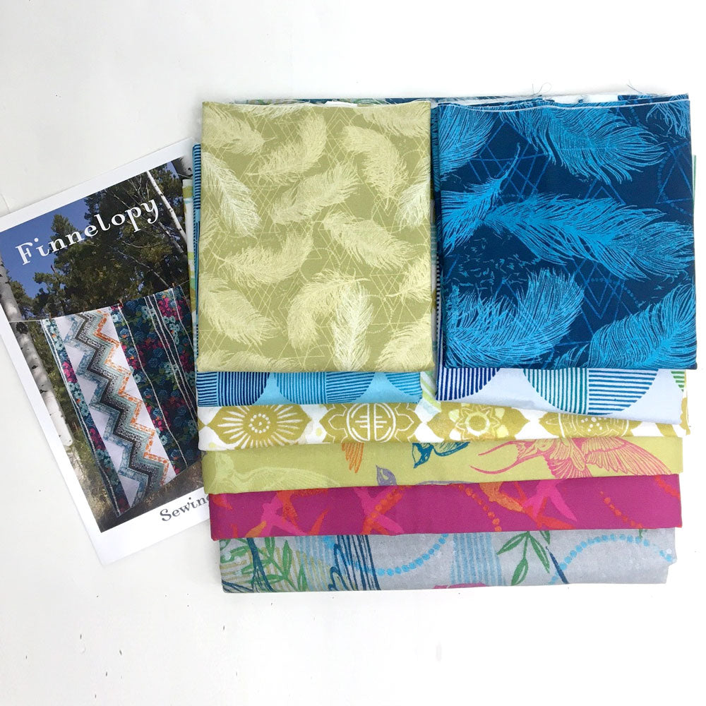 Finnelopy quilt kit fabrics by Valori Wells