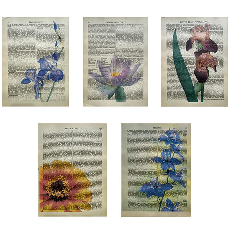 Worth 1,000 Words Collage Papers: Flowers