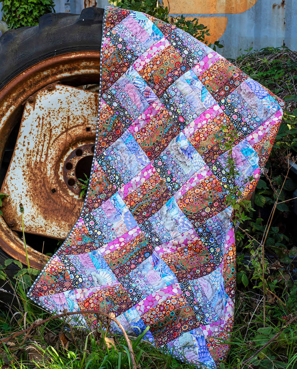 Kaffe Fassett Garden Bricks Quilt Kit (from Quilts on an English Farm)