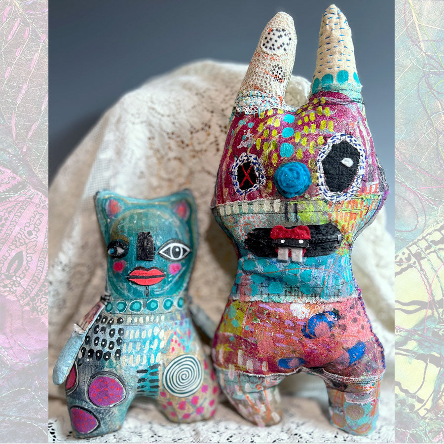 April 19: Creative Minds Summit – Gelli-Printed Fabric Creatures with Kecia Deveney
