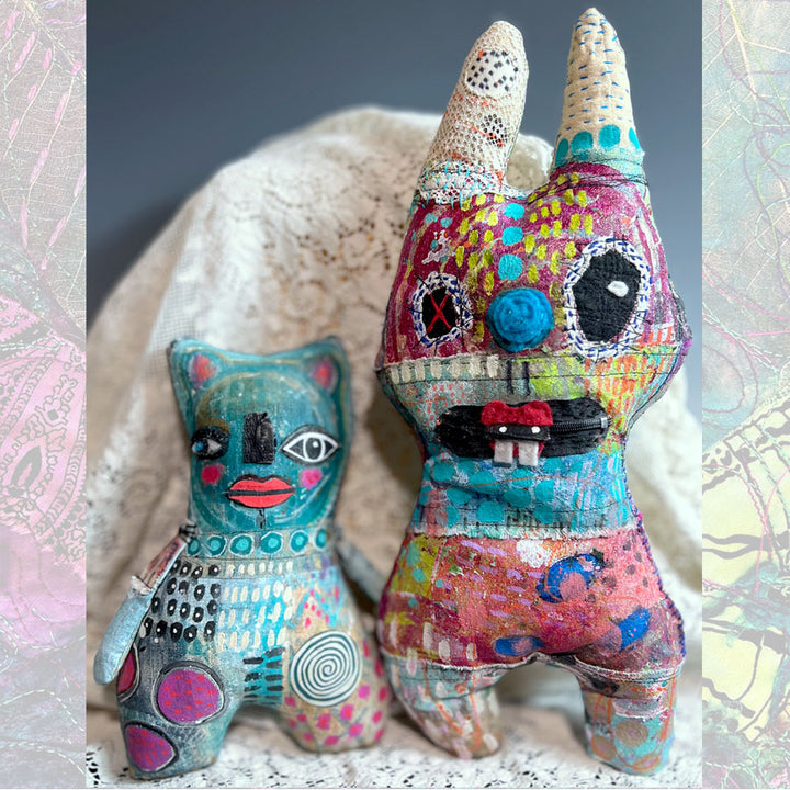 April 19: Creative Minds Summit – Gelli-Printed Fabric Creatures with Kecia Deveney