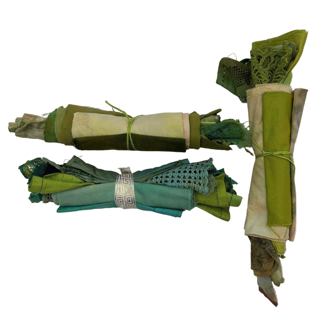 Greenery Inspiration Pack (hand dyed fabrics & textiles)
