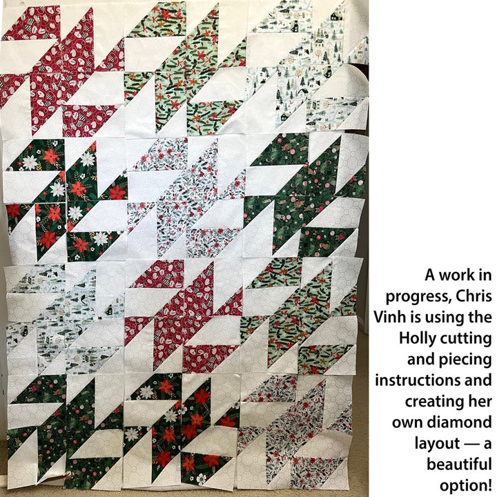 Holly Quilt Kit - Holiday version