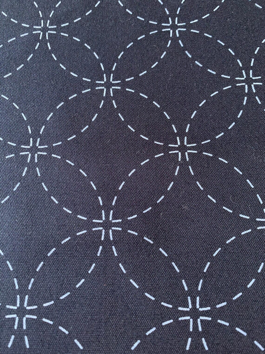 Shippou Navy Sashiko Fabric 47" Wide SOLD BY 1/2 YARD Shippou Navy Sashiko Fabric 47" Wide SOLD BY 1/2 YARD