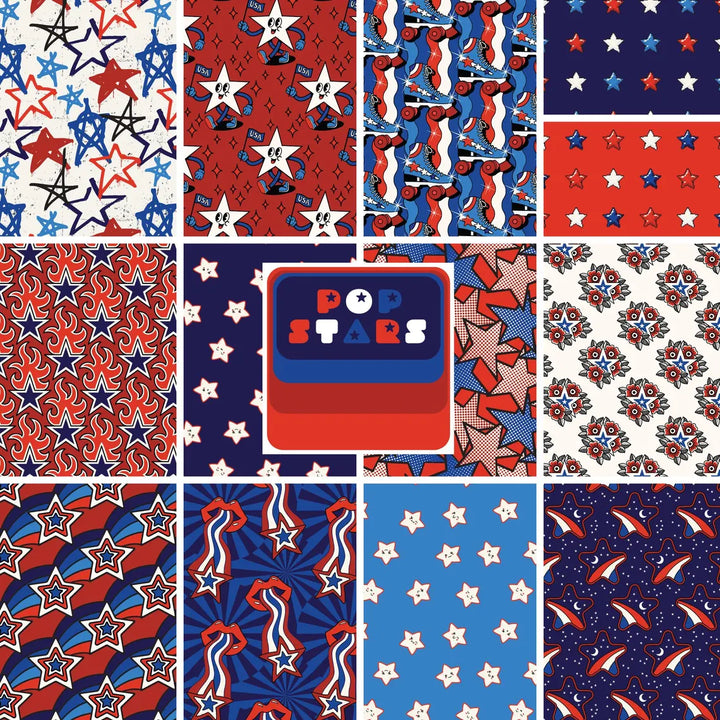 Pop Stars Fat Quarter Bundle, 13pcs