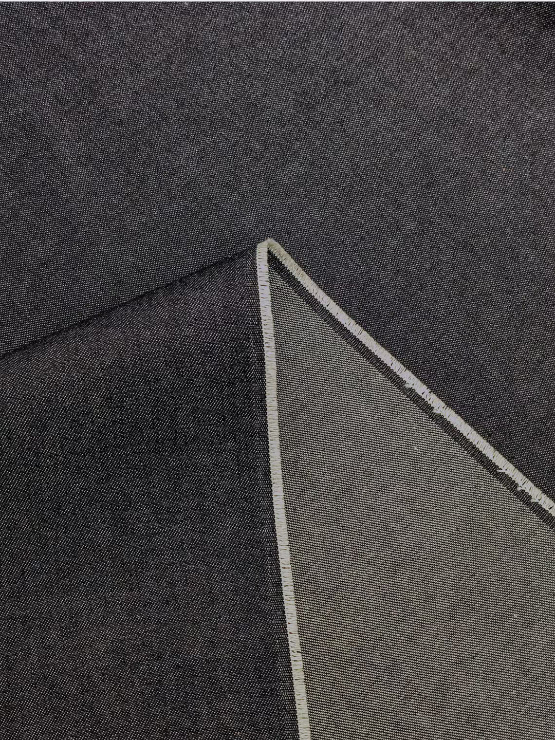 Kaihara Japanese Denim Fabric - 10 oz Denim, Black 10 oz Black Japanese Denim Fabric - Kaihara | Artistic Artifacts