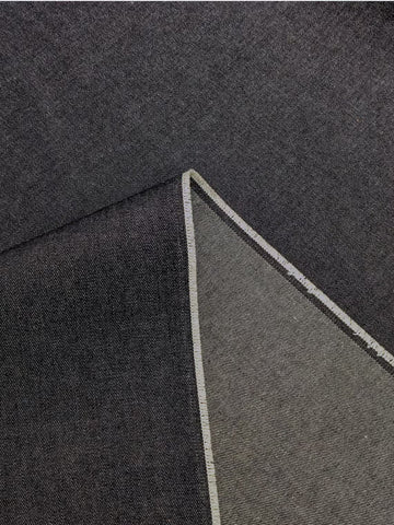 Kaihara Japanese Denim Fabric - 10 oz Denim, Black 10 oz Black Japanese Denim Fabric - Kaihara | Artistic Artifacts