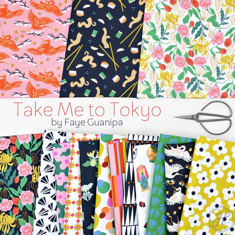 Take Me to Tokyo by Faye Guanipa FQ Bundle (12 pcs)