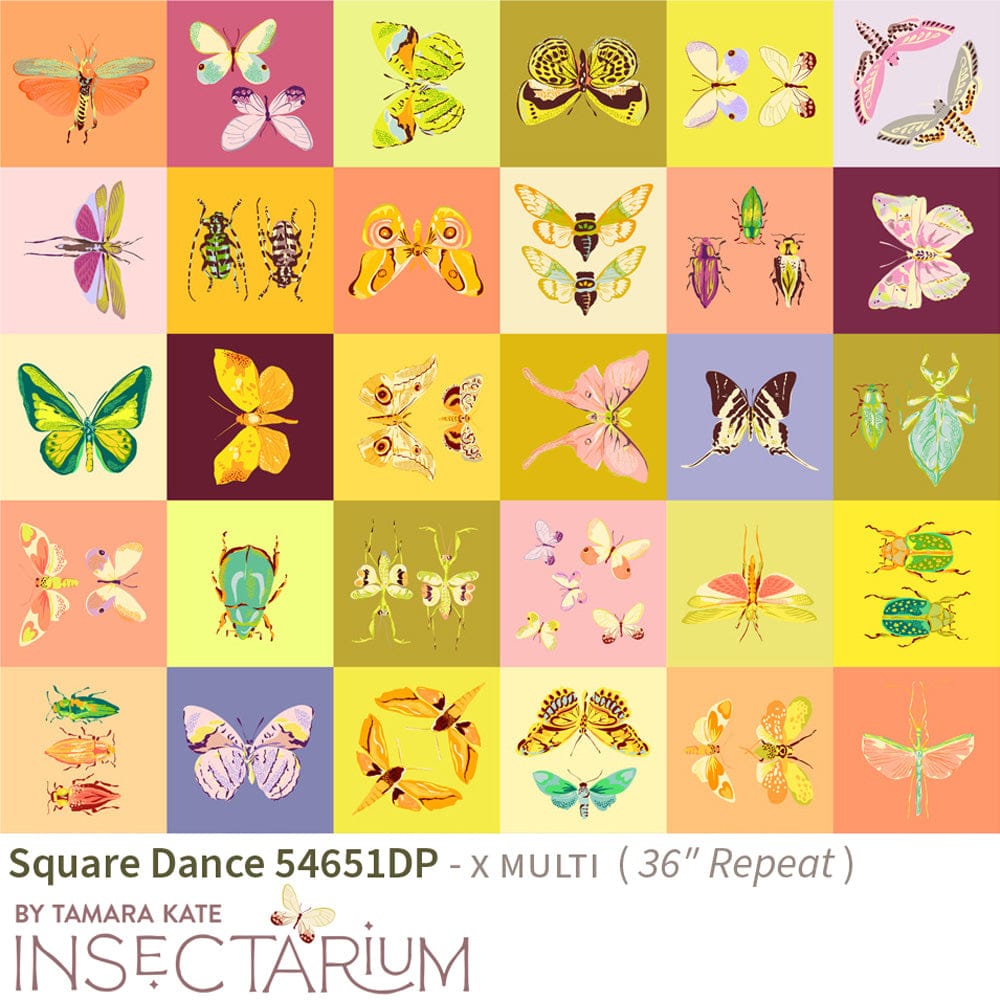 Insectarium by Tamara Kate- Square Dance, Multi Panel