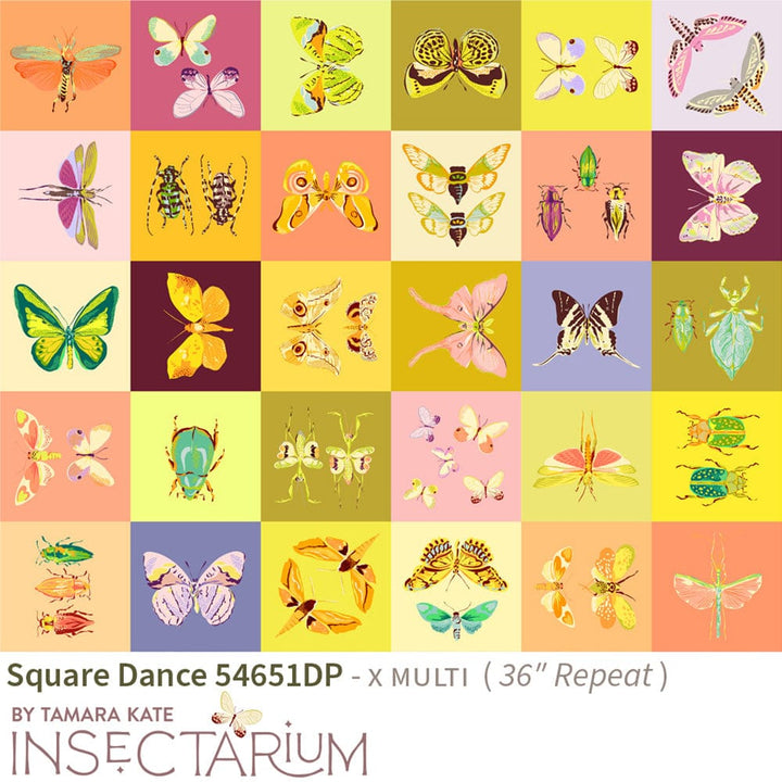 Insectarium by Tamara Kate- Square Dance, Multi Panel
