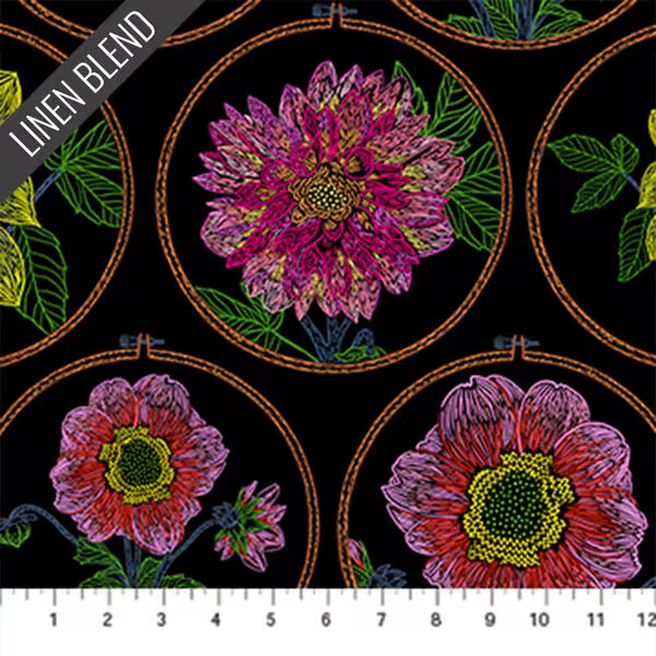 Silhouette by Anna Maria - Feeling Hoopful, Black Cotton/Linen Blend