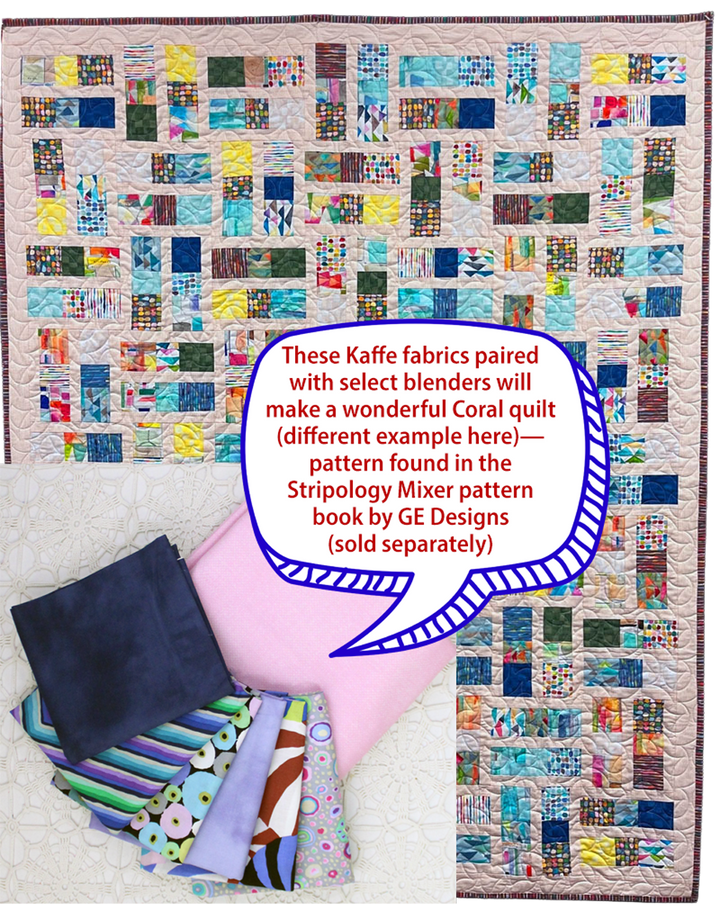 Coral Kaffe Quilt Kit