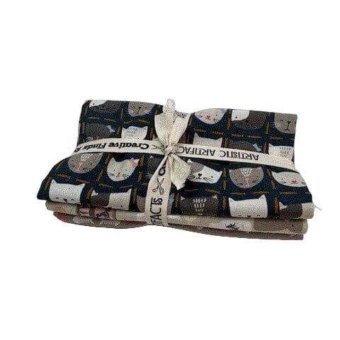 Kitty Kats Fat Quarter Fabric Bundle (3 pcs)