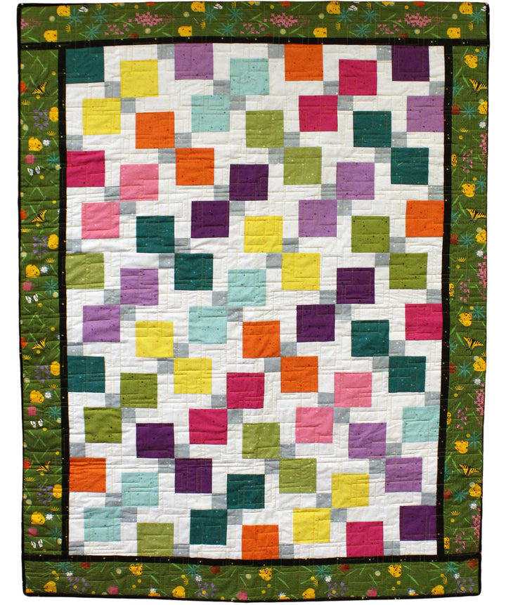 Kitty Litter Disappearing 9 Patch Quilt Kit