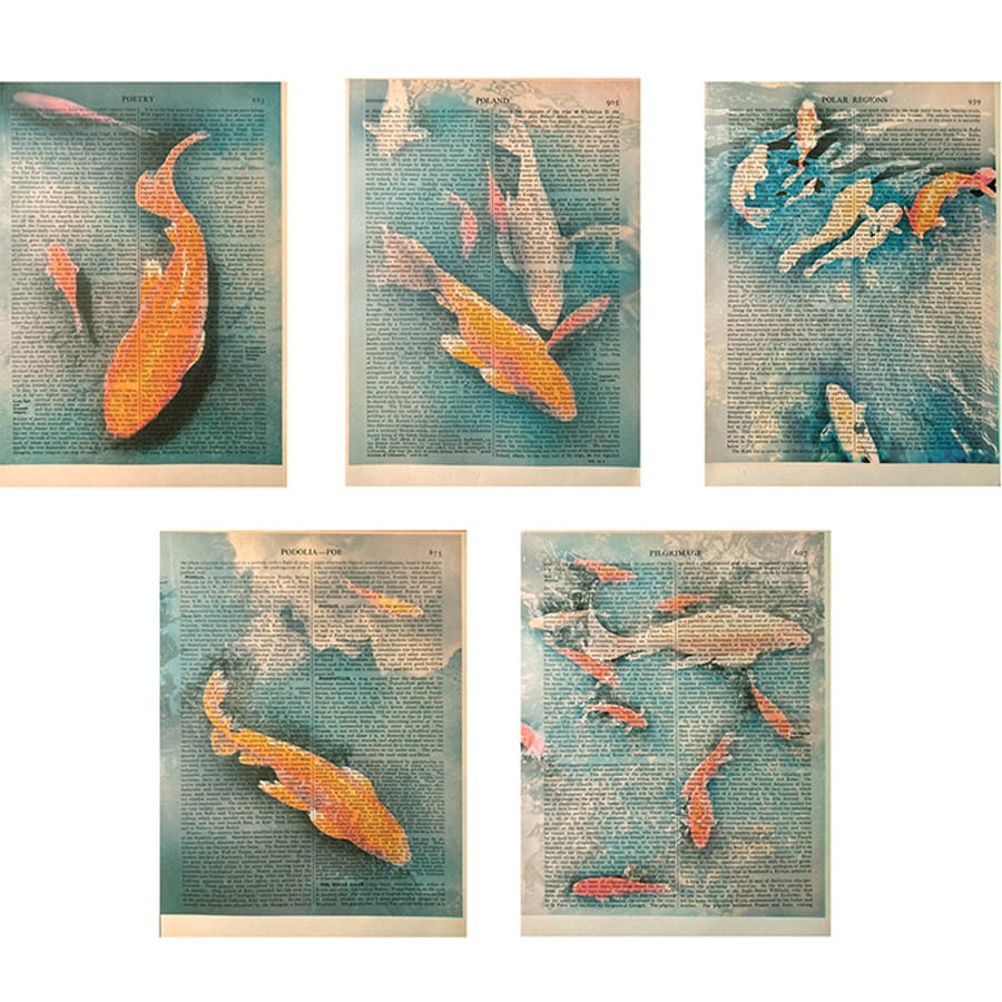 Worth 1,000 Words Collage Papers: Koi Fish