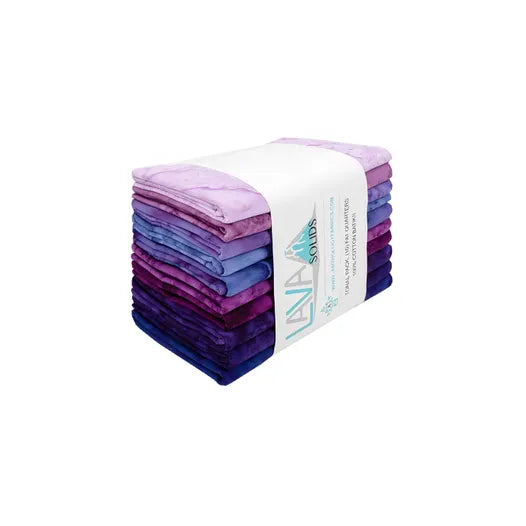 Lava Solids Fat Quarter Bundle, Grapevine, 10pcs