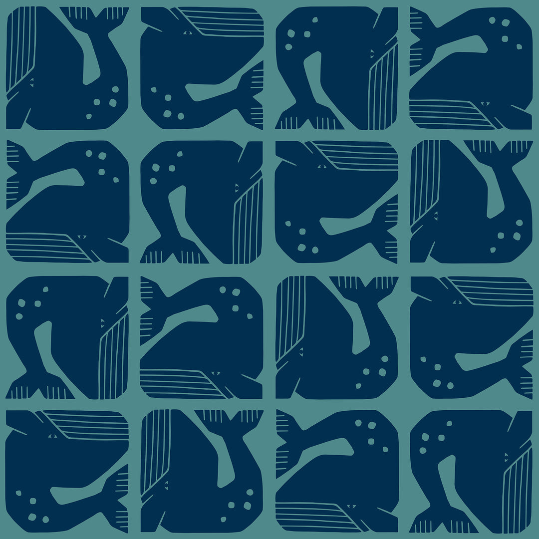 By The Seaside - Grumpy Whale, Navy