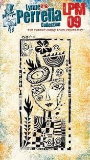 Lynne Perrella LPM 09 art stamp face