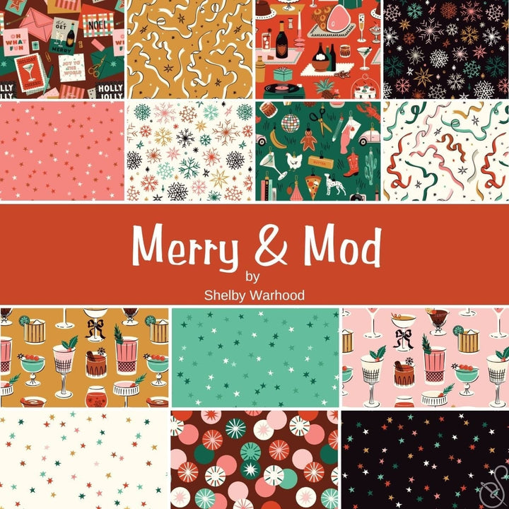 Merry & Mod - Fat Quarter Fabric Bundle (14 pcs)