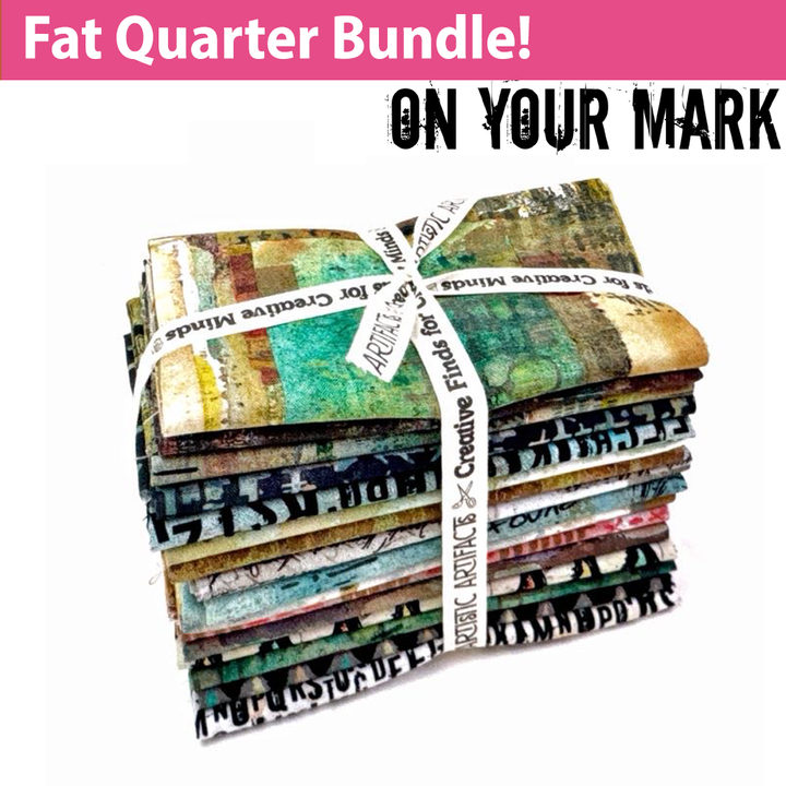 On Your Mark fat quarter bundle of fabric