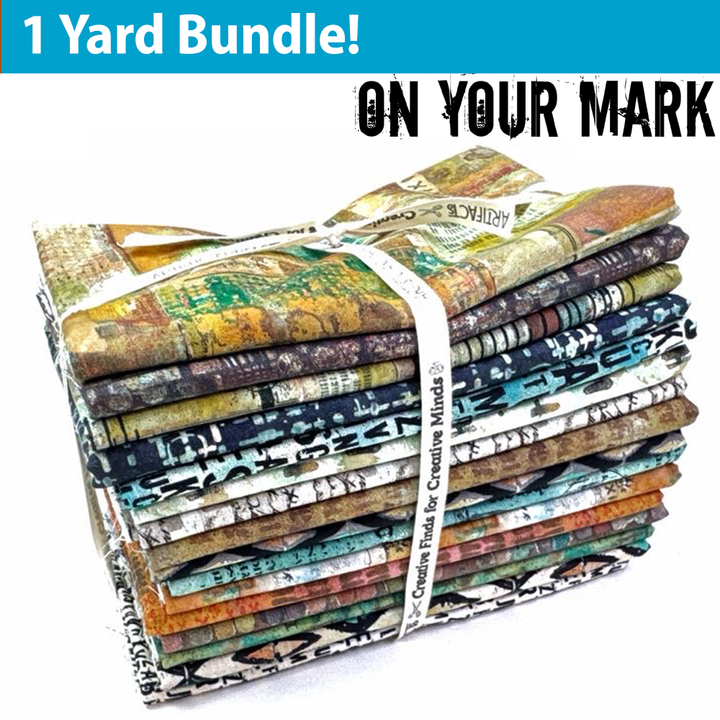 On Your Mark One Yard Fabric Bundle