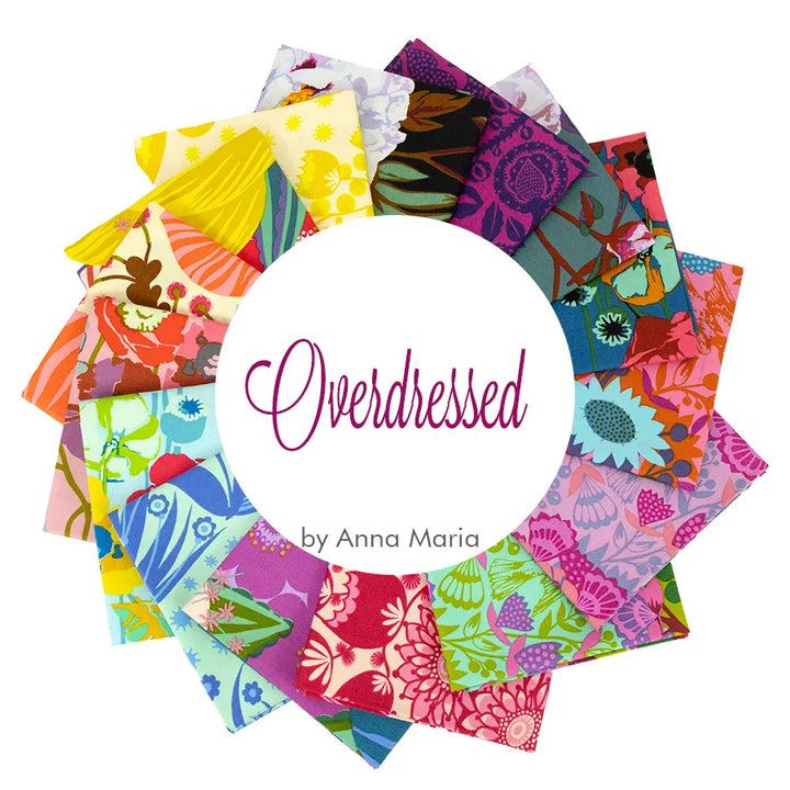 Overdressed by Anna Maria Fat Quarter Fabric Bundle, 15 pcs