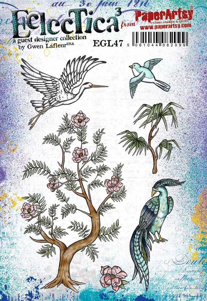 birds, trees, floral